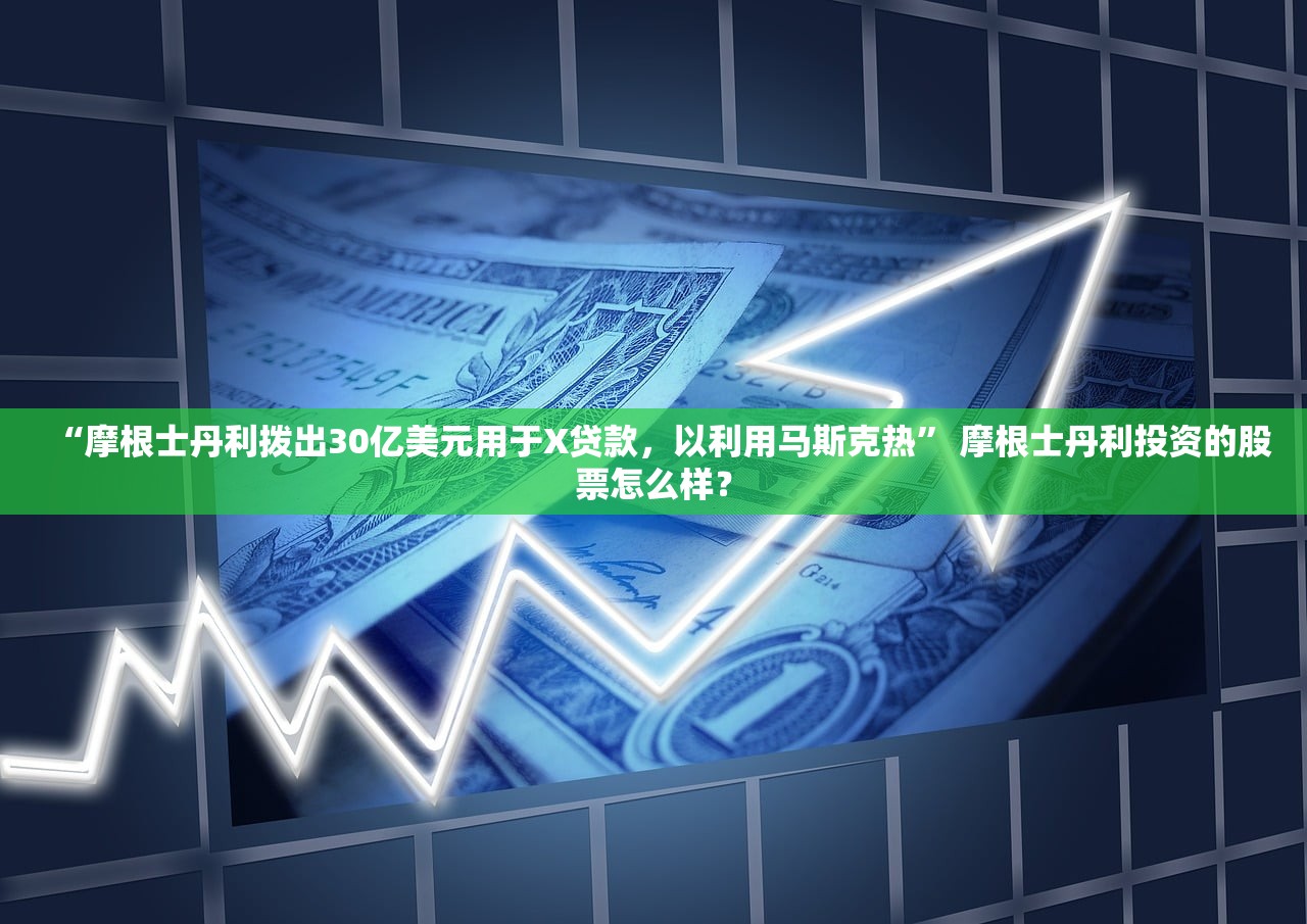 “摩根士丹利拨出30亿美元用于X贷款，以利用马斯克热” 摩根士丹利投资的股票怎么样？