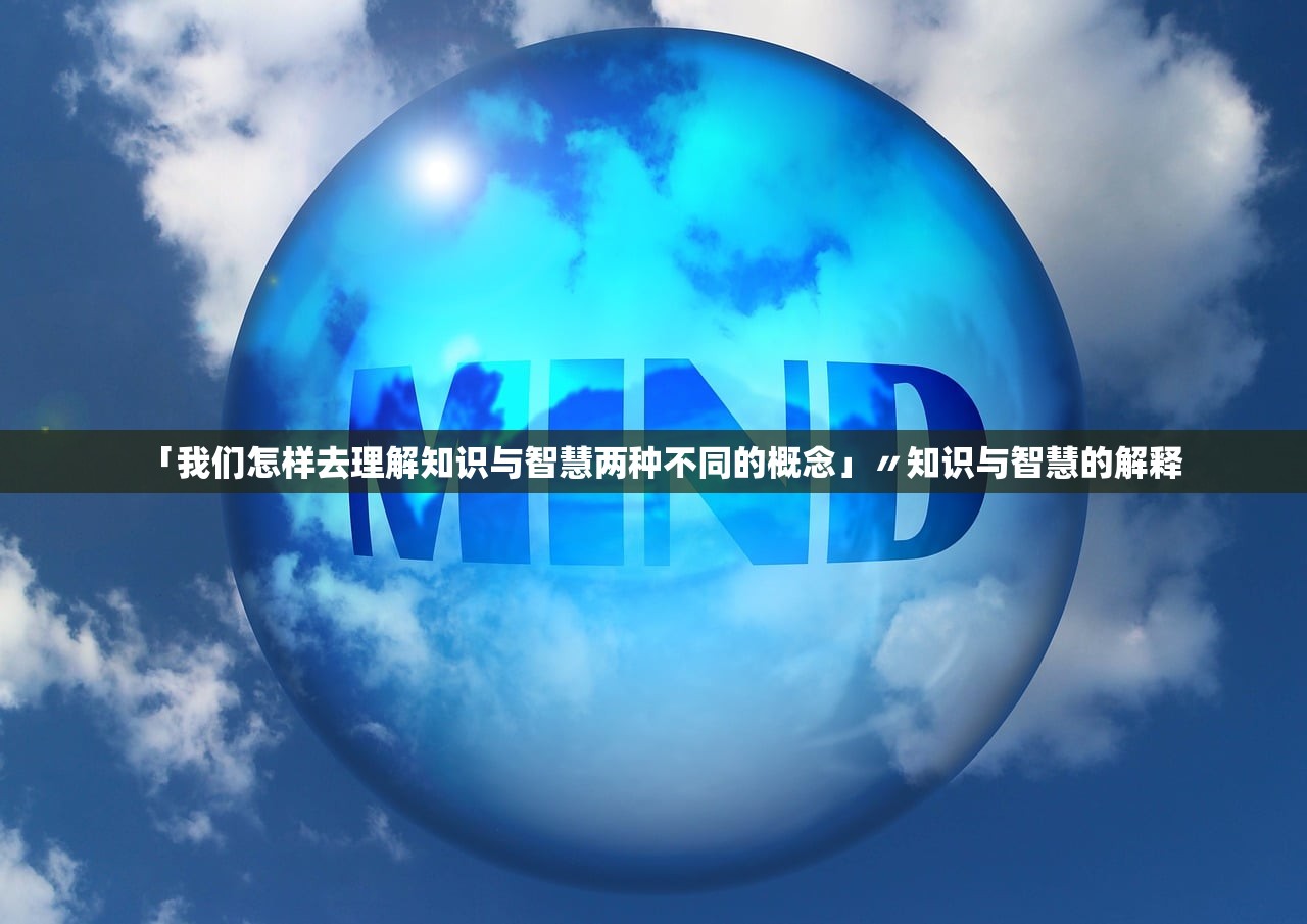 「我们怎样去理解知识与智慧两种不同的概念」〃知识与智慧的解释
